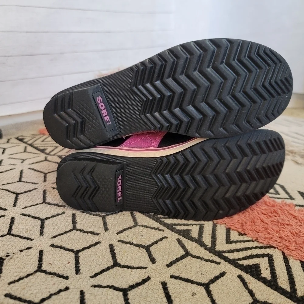 SOREL TOFINO PINK CAMO WATERPROOF SNOW BOOTS, SZ 3